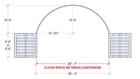 20' Single Truss Canopy Dimensions
