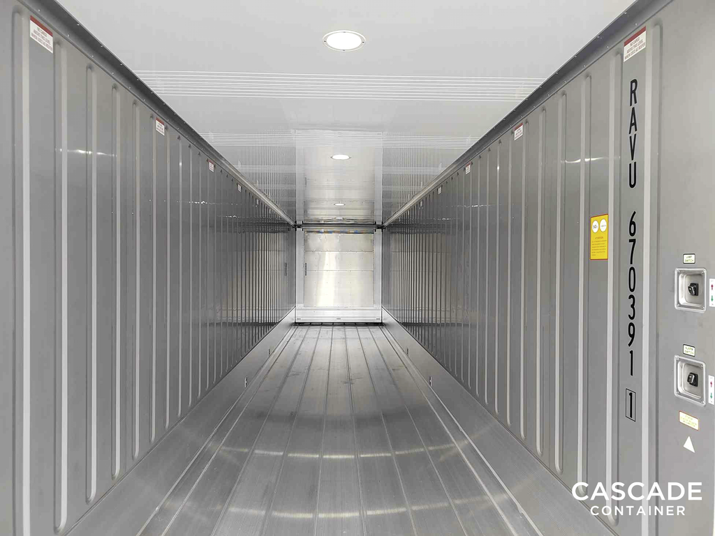 Cascade Crate Inside of Refrigerated Container