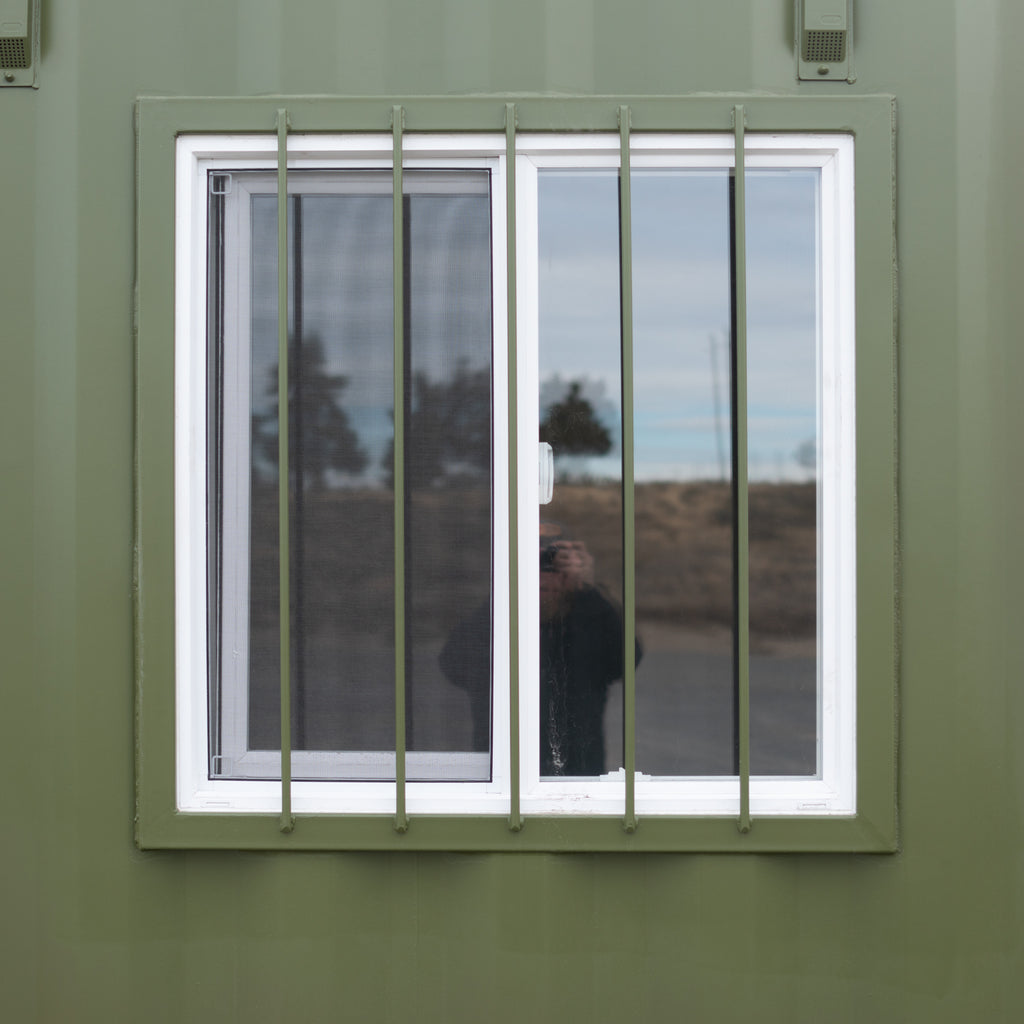 Shipping Container with Security Window